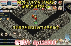 魔力宝贝宠物改造详情攻略分析-魔力宝贝怀旧改造宠物和没改造差别多少